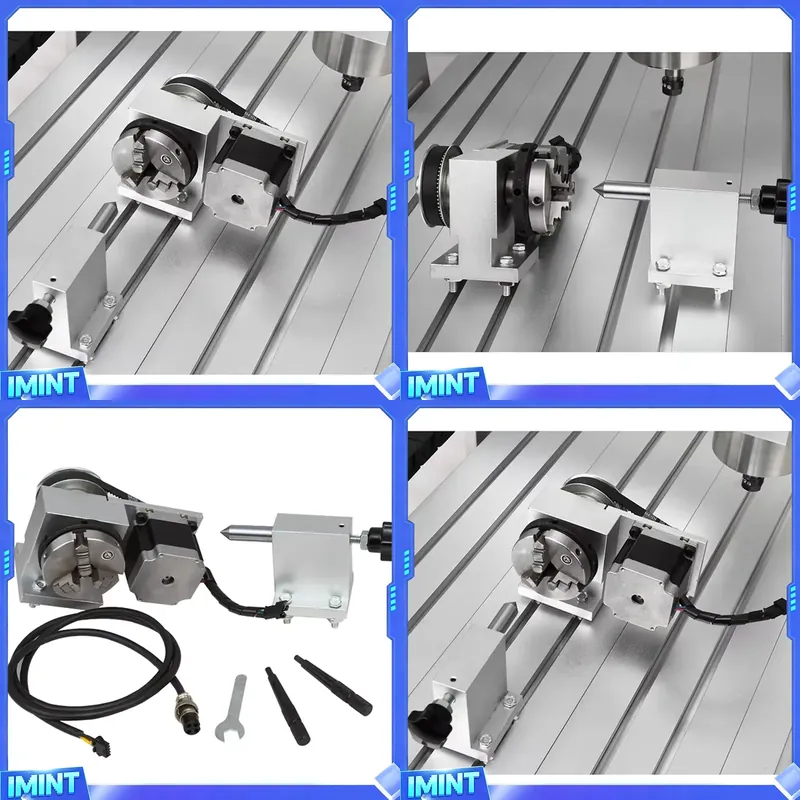 Stepper Motor - A軸80チャックとシンブルCNC回転テーブル第4軸マシン彫刻機3040、Nema 23 76mmステッピングモーター付き