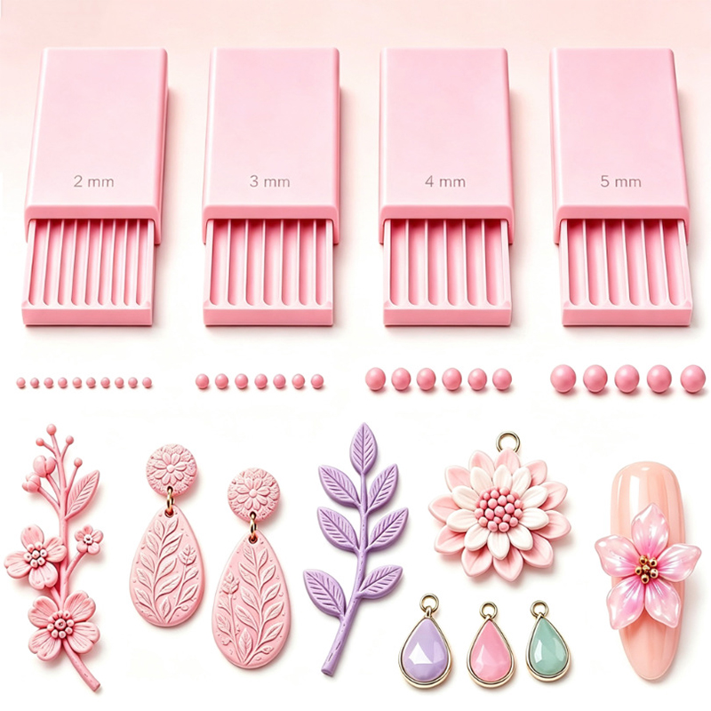 3D Printing Earrings - ビーズローラー粘土ボールメーカー 3D粘土ボールメーカー クレイジェルボールメーカーツール ソフトセラミックローラーツール イヤリングジュエリー製作用