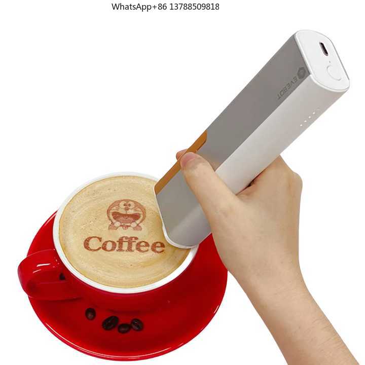 3D Printing Food - EVEBOTプリントペン ハンドヘルド3Dフードプリントペン DIYケーキプリンター 食用食品印刷機 パン、コーヒー、ラテアート用