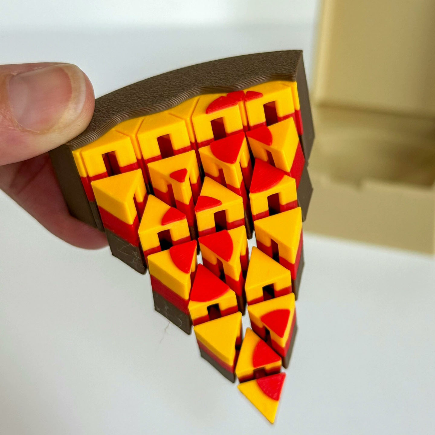 3D Printing Food - 3Dプリントされたミニピザ彫刻フィギュア、ポーズを変えられるピザフード、家のキッチン装飾、彼女へのギフト