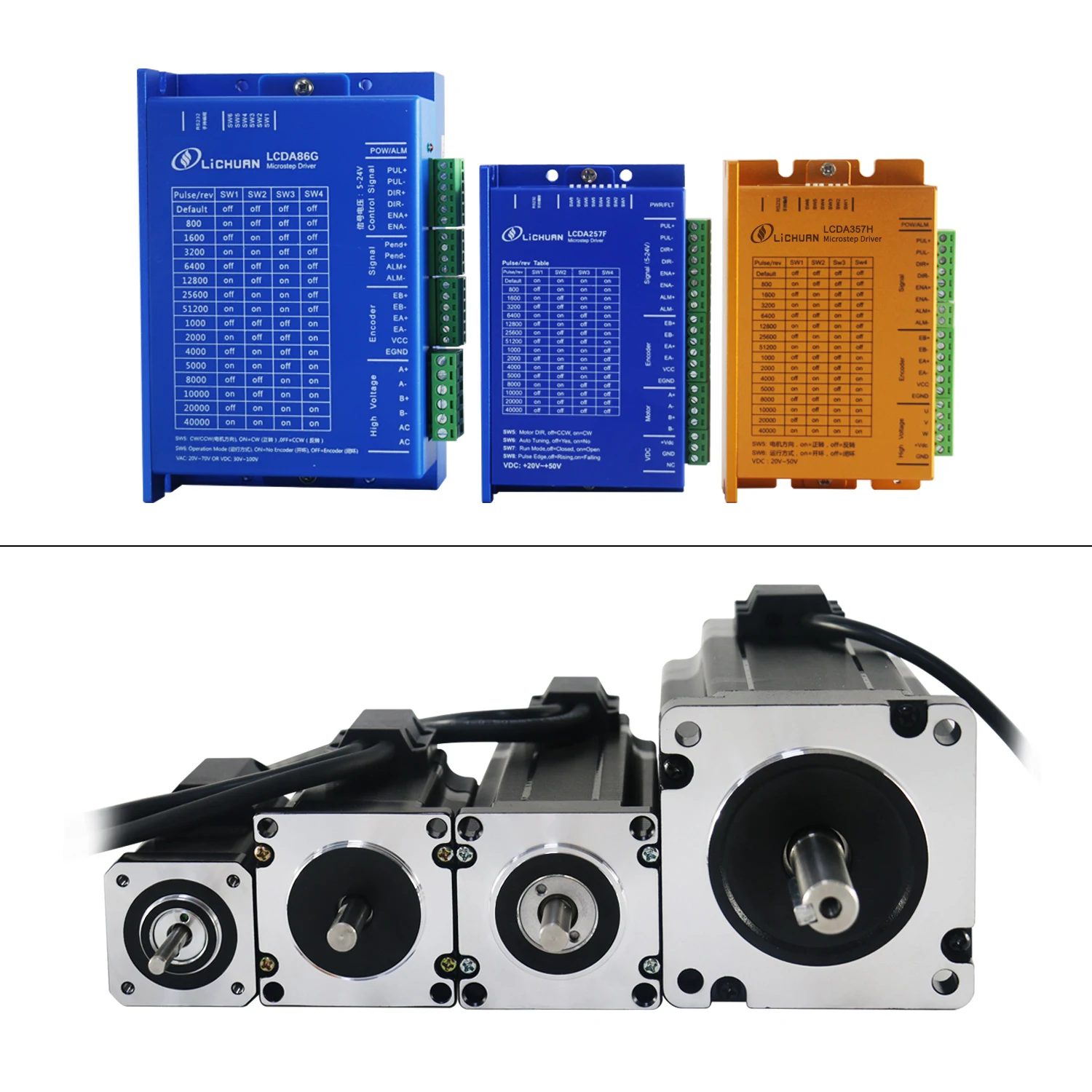 Stepper Motor - 2026年製 里川製 2相 Nema24 2.8Nm/4.5Nm/4.8Nm/5.5Nm クローズドループステッピングモータードライバー