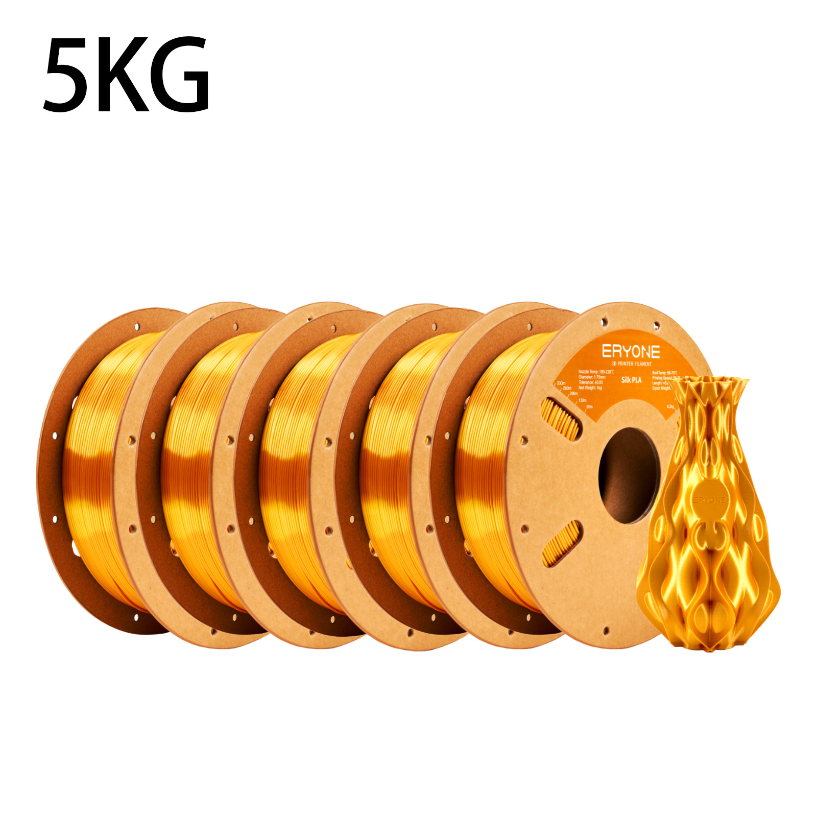 ERYONE 5kg シルク PLA フィラメント 3Dプリ - 3D Printing Nylon Filament のレビューと価格
