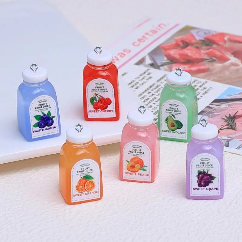 10個入り かわいいミニ3Dチェリーオレンジジュースボトル  - 3D Printing Earrings のレビューと価格