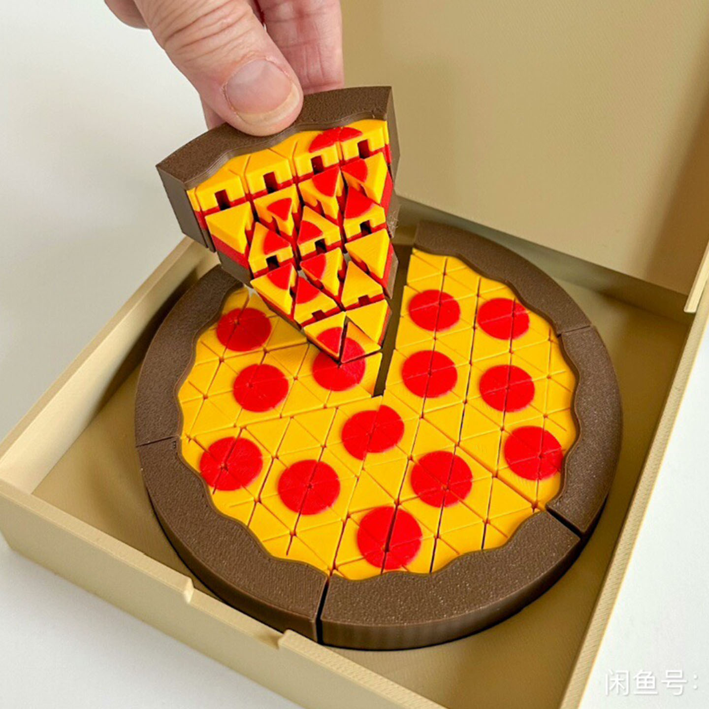 3Dプリントされたミニピザ彫刻フィギュア、ポーズを変えられる - 3D Printing Food のレビューと価格