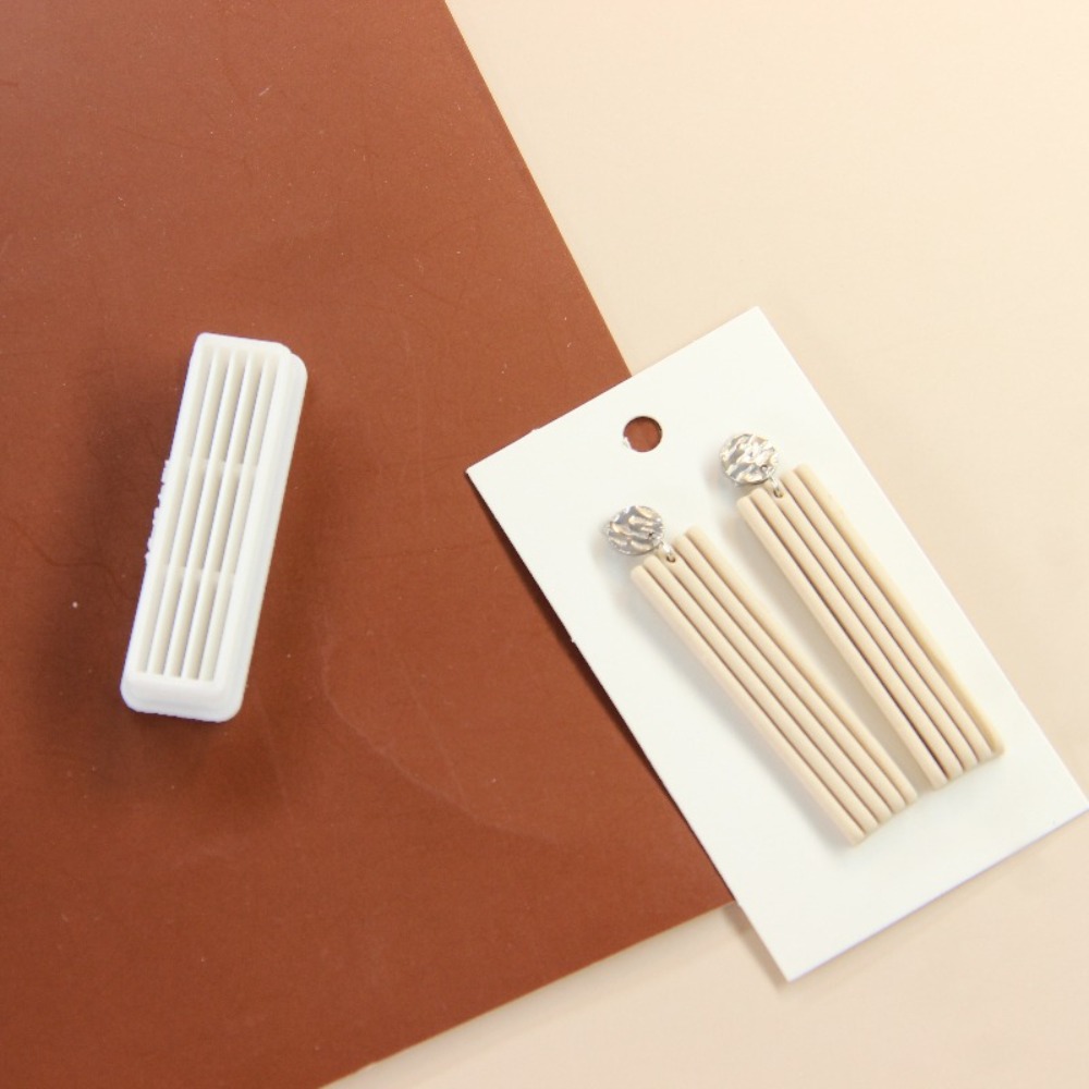 4個入り 幾何学模様タッセル ポリマークレイカッター 3Dプ - 3D Printing Earrings のレビューと価格