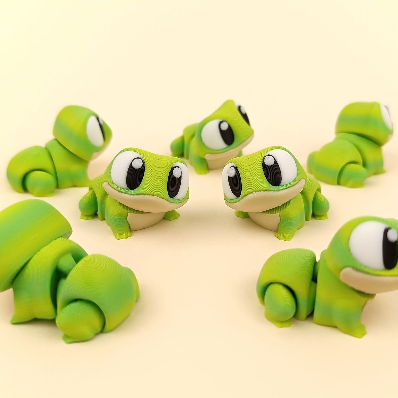 ベストセラーの3Dプリント製のかわいい大きな目のカエル全身可 - 3D Printing Food のレビューと価格