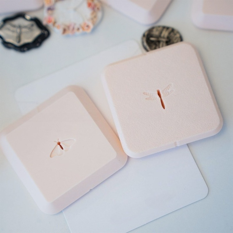 3D 昆虫パターンモールド夏スタイルミニエンボススタンプソフ - 3D Printing Earrings のレビューと価格