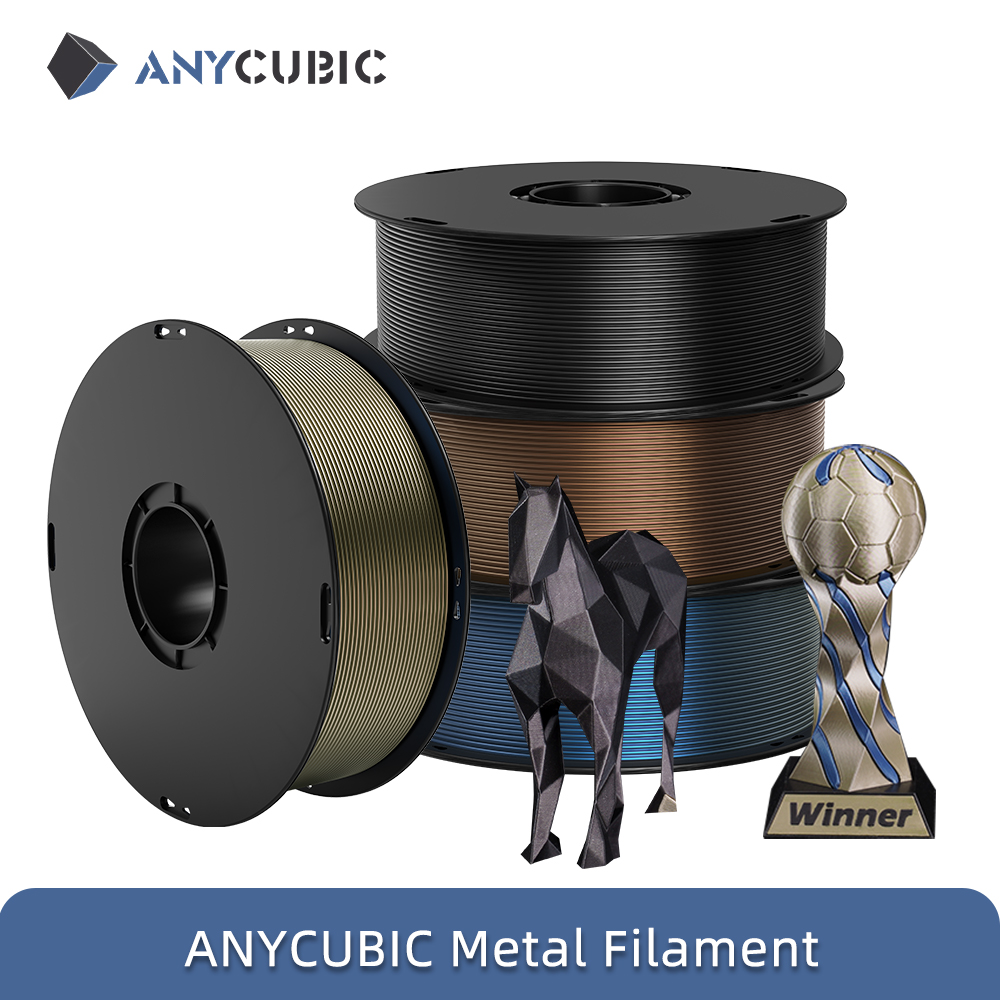 ANYCUBIC 4kg/1kg メタルフィラメント メタリ - 3D Printing Nylon Filament のレビューと価格