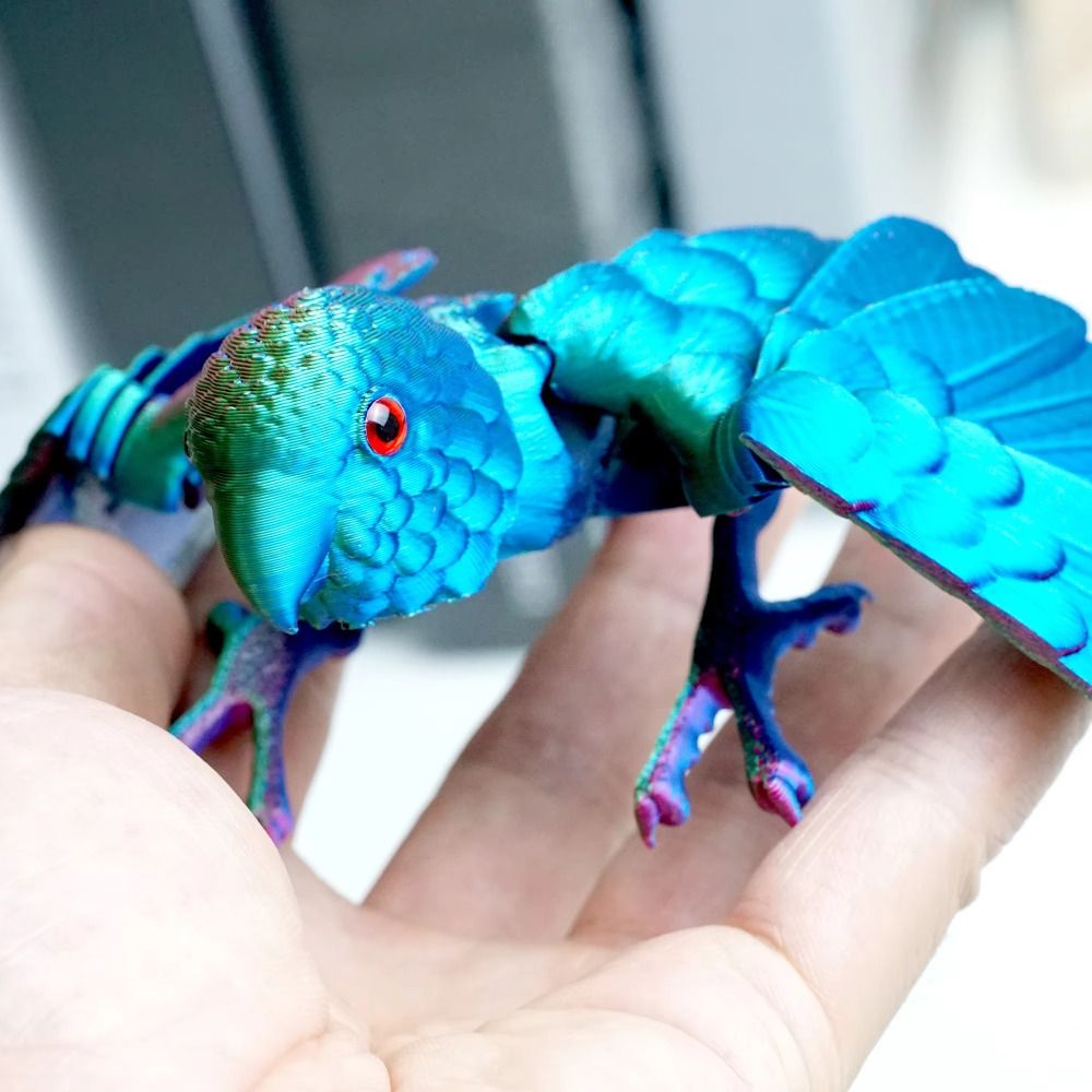模擬目 3D プリントオウムモデルスパークリングレーザー 3 - 3D Printing Figure のレビューと価格