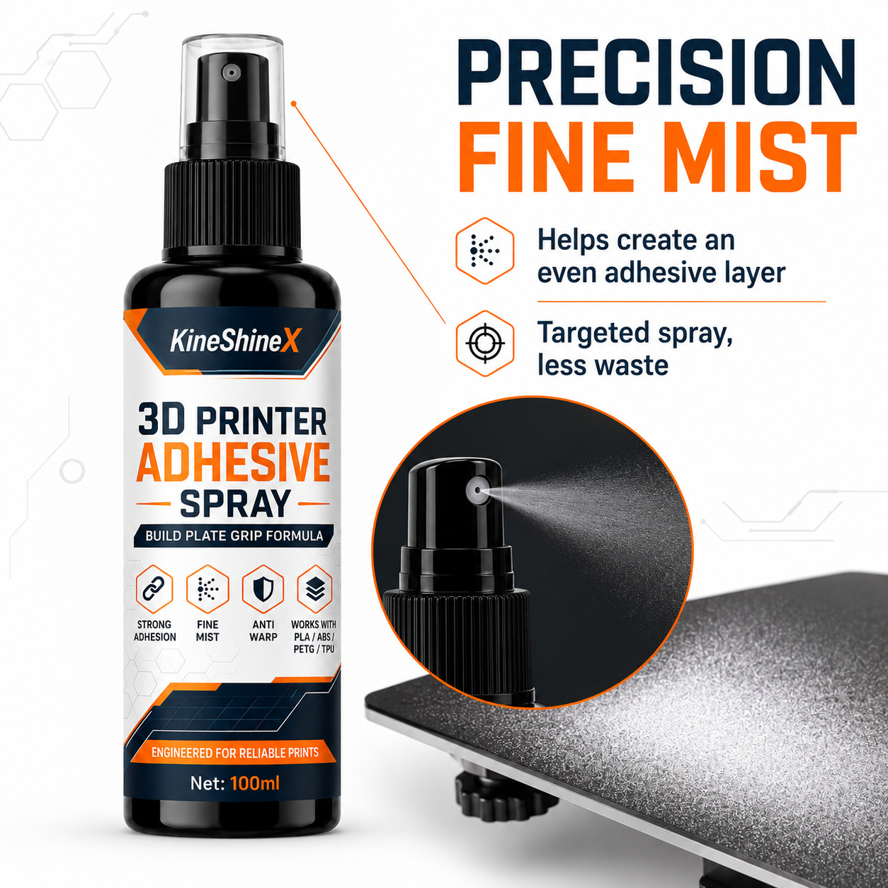 3Dプリンター用接着スプレー 100/200ML ビルドプレ - Glue For 3D Printing のレビューと価格