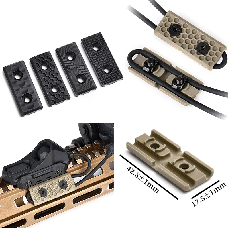 戦術的な MLOK レール懐中電灯スイッチングラインカバー  - 3D Printing Airsoft Parts のレビューと価格