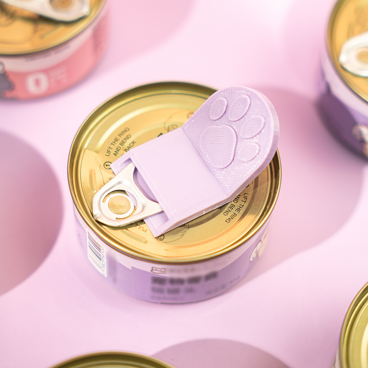 3Dプリント製の創造的な猫の足型ペットフード缶切り、多機能ポ - 3D Printing Food のレビューと価格